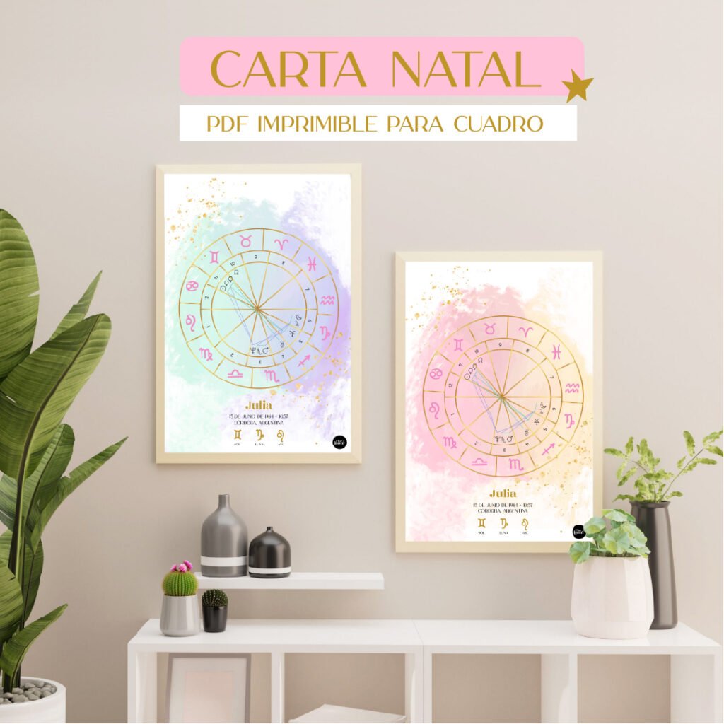 Carta Natal Decorativa – Modelo Acuarela