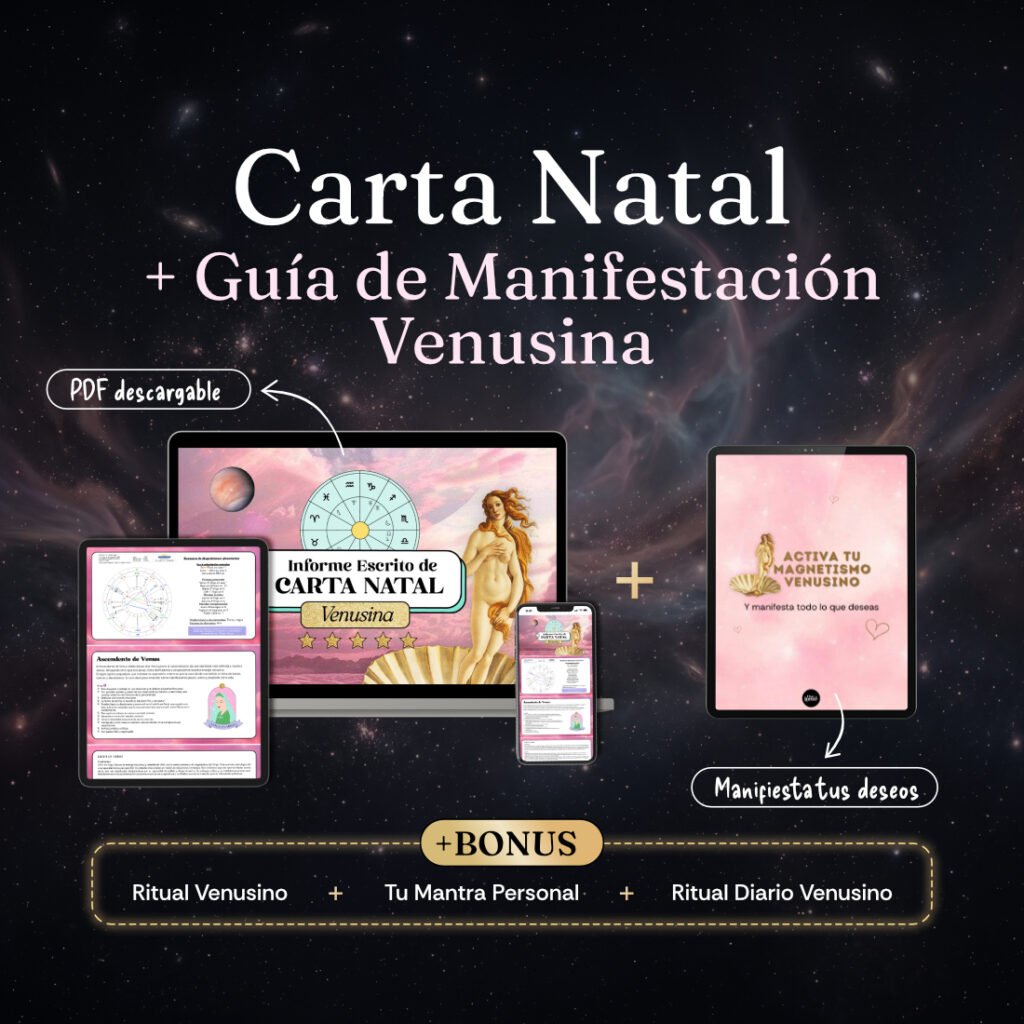 Interpretación Carta Natal Venusina (+18 años)