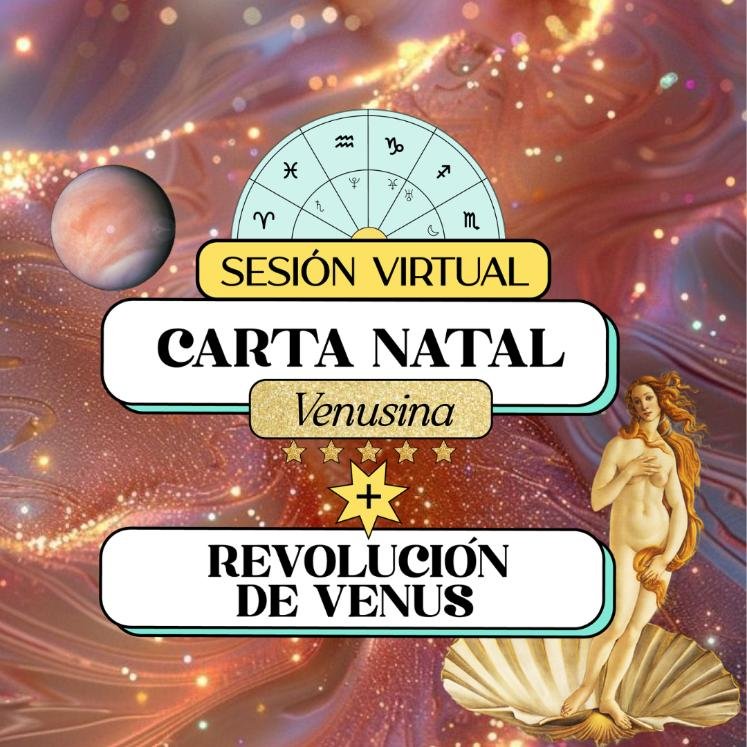 sesion virtual carta natal venusina + revolucion de venus