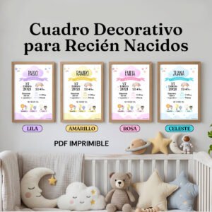 Carta Natal Decorativa par Recien Nacidos