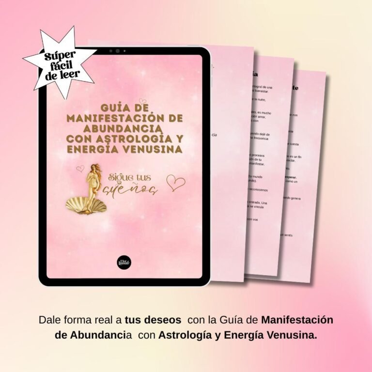 Guia de manifestacion de abundancia con astrologia y enerrgia venusina