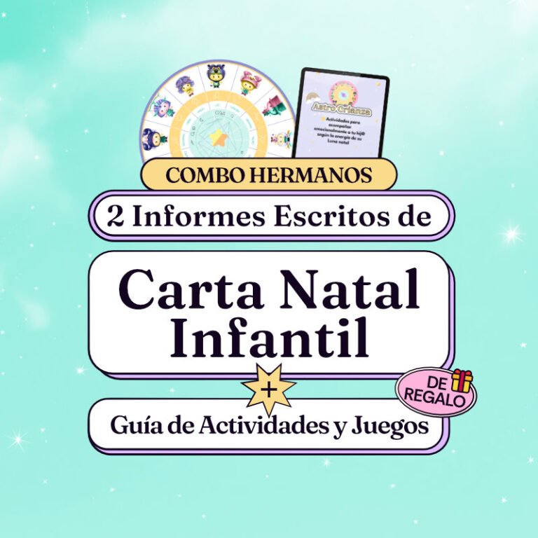 Combo Hermanos Carta Natal Infantil + Guia de actividades y juegos de regalo