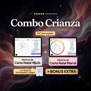 Combo Crianza - Informe de Carta Natal Infantil Hijo + Informe de Carta Natal Mamá