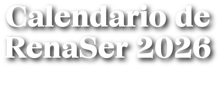 Calendario Renaser 2026