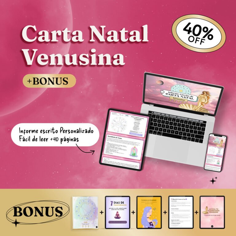 Carta nataal venusina con bonus exclusivo