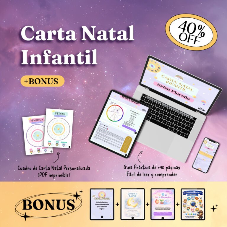 Carta Natal Infantil + BONUS - FlorLunar