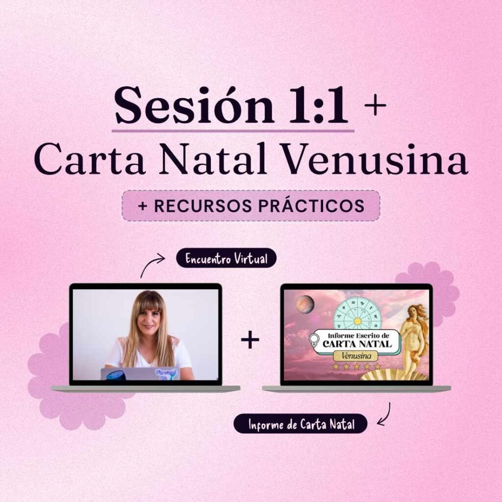 Sesión 1:1 de Carta Natal + Informe Escrito Carta Natal Venusina