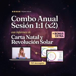 Combo-Anual-Sesiones 1:1 Carta Natal y Revolucion Solar