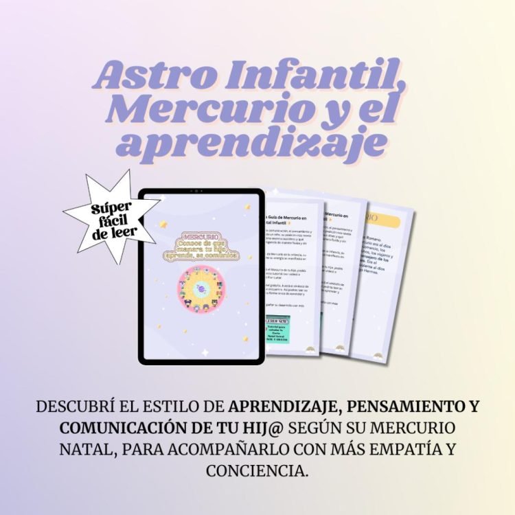 astro infantil mercurio y el aprendizaje