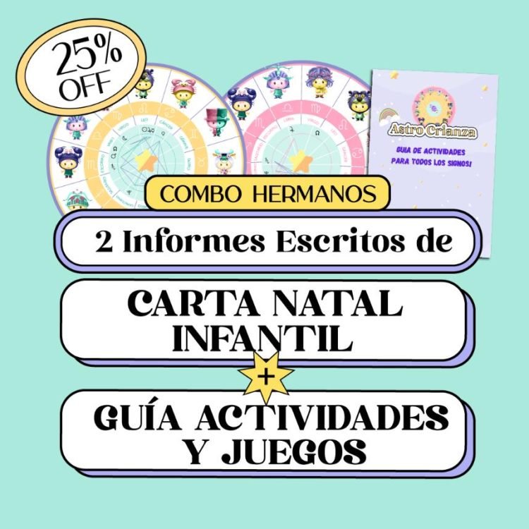 combo hermanos 2 informes escritos de carta natal infantil y guia de actividades y juegos